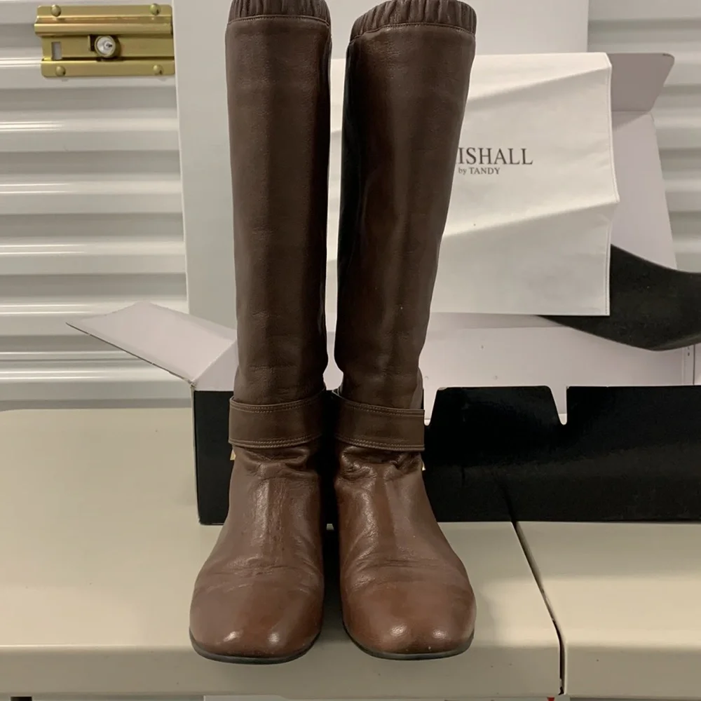Melvin by Tandy Boots Women’s 7 Brown Leather Riding‎ Knee High Equestrian